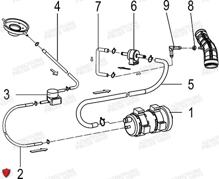 Canister FB MONDIAL Pieces PIEGA 125 ABS M3 (2023)