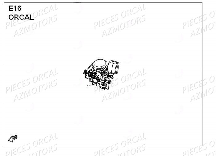 Carburateur ORCAL Pièces Orcal PIZZA 50cc 4 temps Liquide 