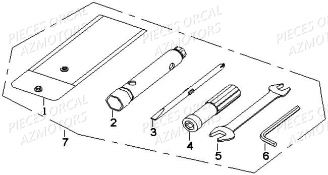 Outils ORCAL Pièces Orcal PIZZA 50cc 4 temps Liquide 