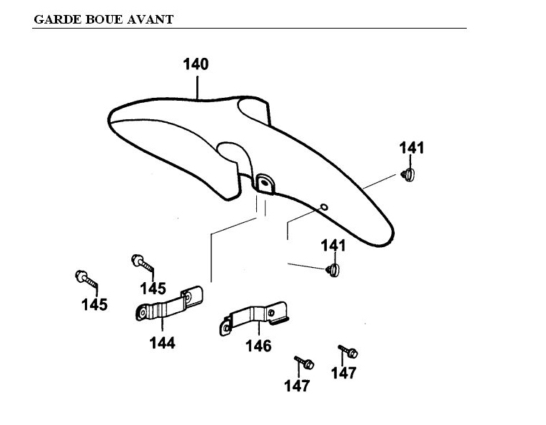 GARDE BOUE AVANT (ANTHRACITE)