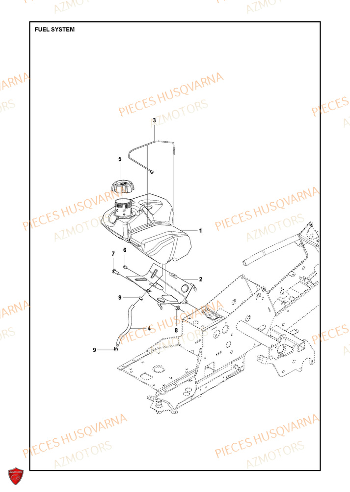 Systeme De Carburant HUSQVARNA PIECES TONDEUSE AUTOPORTEE R214TC Comfort edition HUSQVARNA