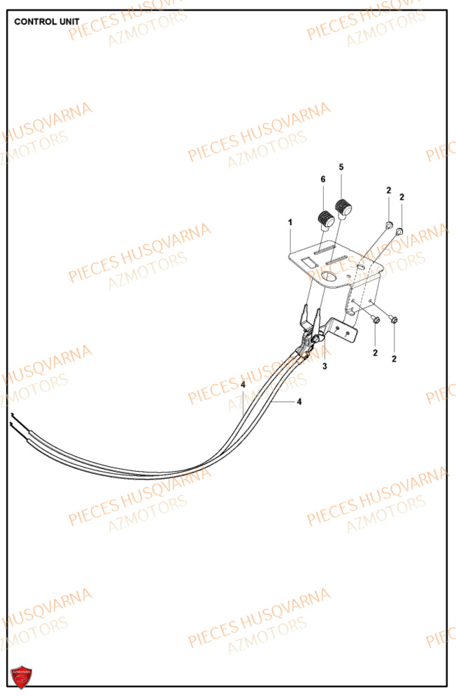 Commandes HUSQVARNA PIECES TONDEUSE AUTOPORTEE R316TXAWD RIDER HUSQVARNA