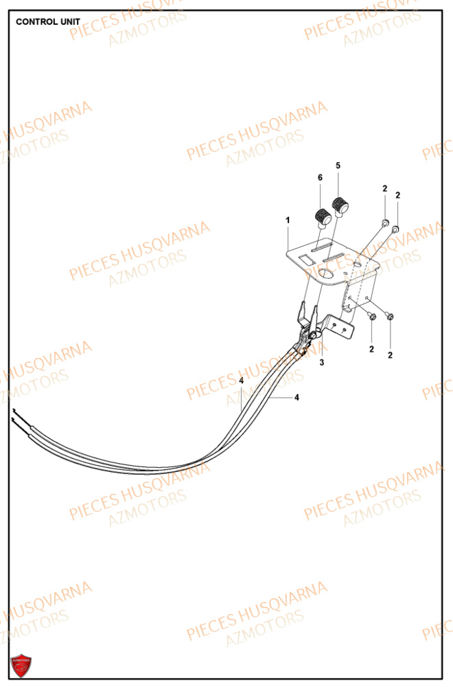 Commandes HUSQVARNA PIECES TONDEUSE AUTOPORTEE R316TX RIDER HUSQVARNA