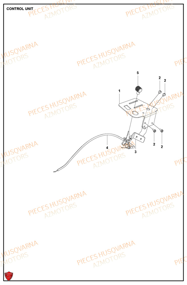 Commandes HUSQVARNA PIECES TONDEUSE AUTOPORTEE R318X RIDER HUSQVARNA