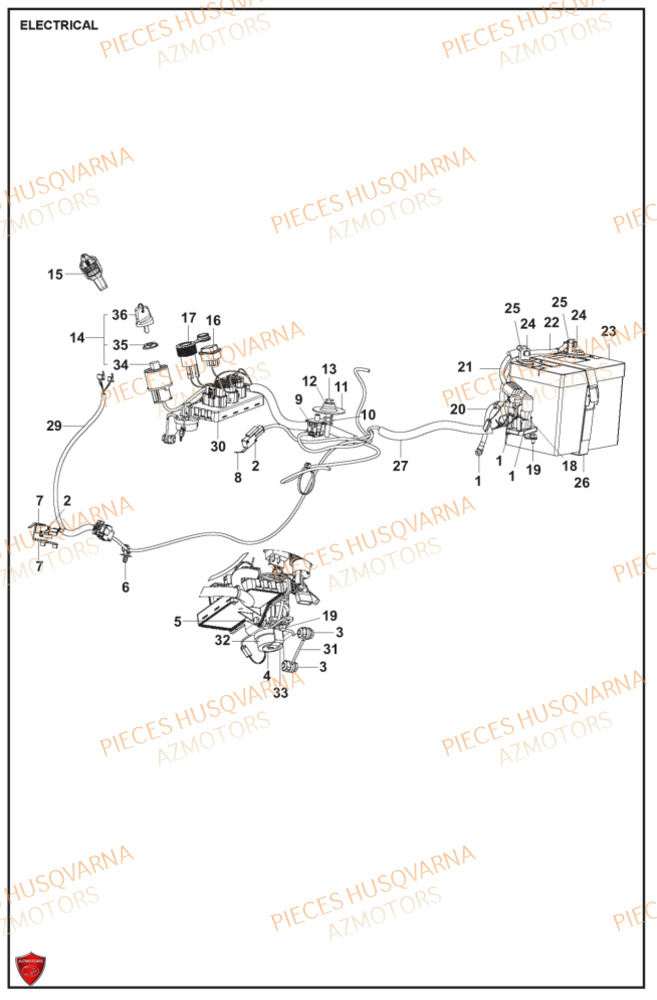 Electrique HUSQVARNA PIECES TONDEUSE AUTOPORTEE R318X RIDER HUSQVARNA