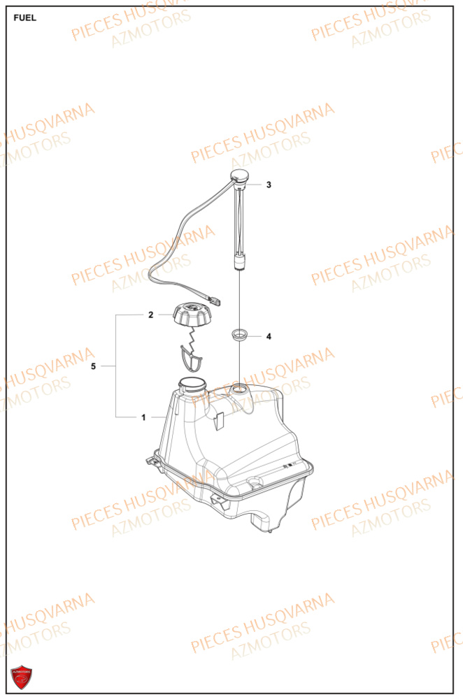 Systeme De Carburant HUSQVARNA PIECES TONDEUSE AUTOPORTEE R420TSXAWD RIDER HUSQVARNA