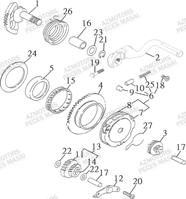 Systeme De Demarrage MASAI Pieces Quad R50XL