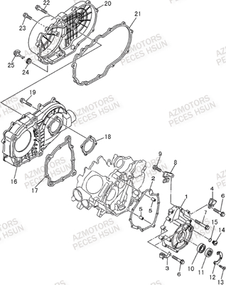 Cache Carter HSUN Pièces Quad HSUN R7 - 700cc 4x4 EFI
