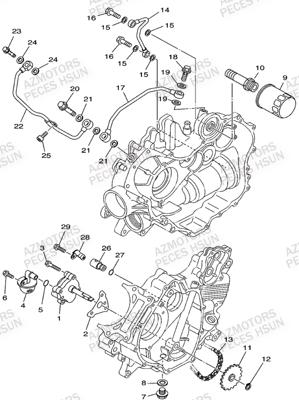 Systeme De Lubrification HSUN Pièces Quad HSUN R7 - 700cc 4x4 EFI