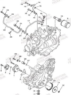 SYSTEME_DE_LUBRIFICATION HSUN Pièces Quad HSUN R7 4x4 EFI