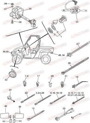 SYSTEME_ELECTRIQUE_2 HSUN Pièces Quad HSUN R7 4x4 EFI