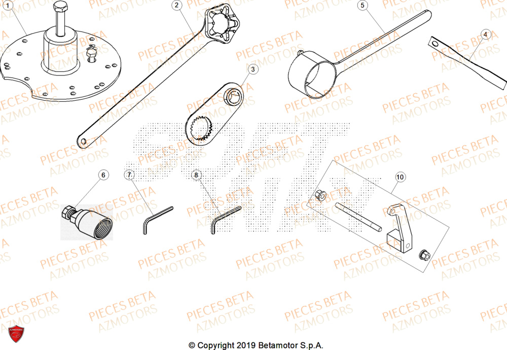 Outils BETA Pieces Beta RR 200 RACE 2T - 2026