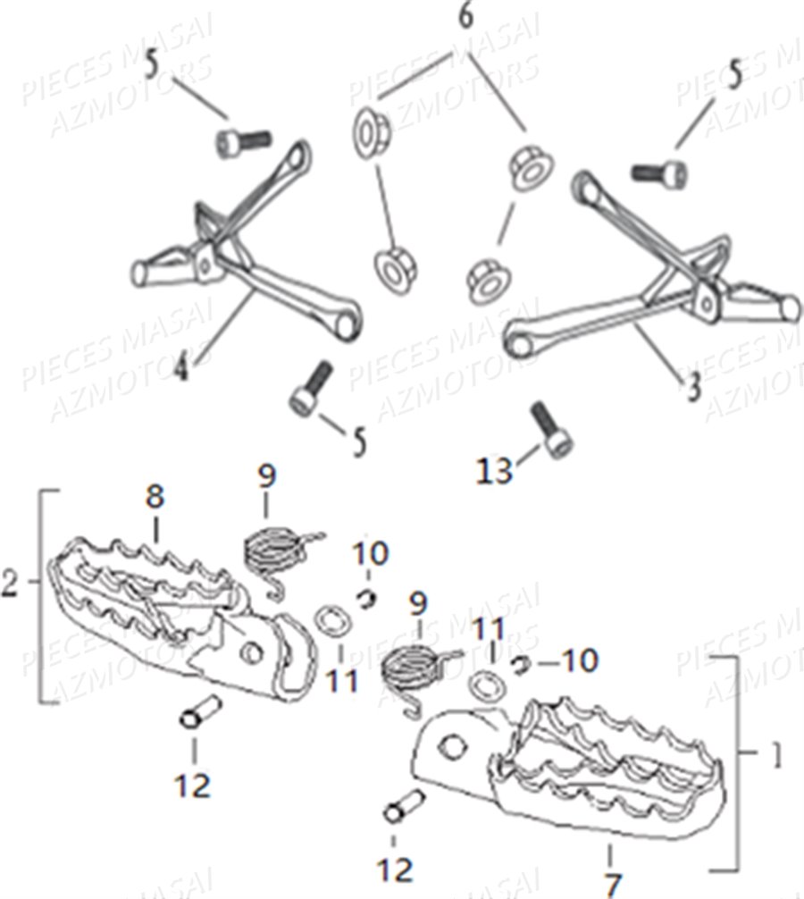 CALE PIED AZMOTORS RAZER 50