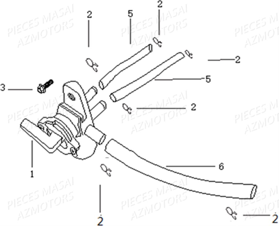 ROBINET CARBURANT AZMOTORS RAZER 50