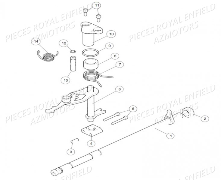 Selection ROYAL ENFIELD Pieces ROYAL_ENFIELD CLASSIC 500 REDDITCH (E4) RED / BLUE / GREEN (2017-2019)

