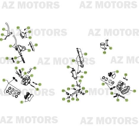 PLAQUETTES PINCES REV-3 ( COUPLE ) BETA pour FREINS de REV-3-125-06
