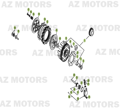 TRANSMISSION PRINCIPALE EMBRAYAGE BETA REV 3 125 06