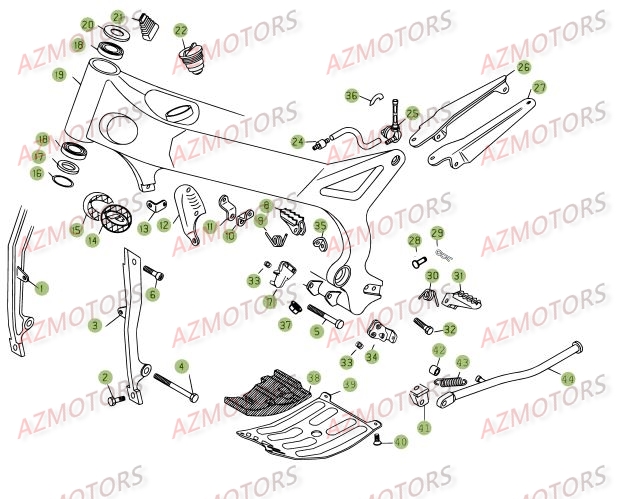 Accessoires Du Chassis BETA Pièces BETA REV-3 125CC - [2008]