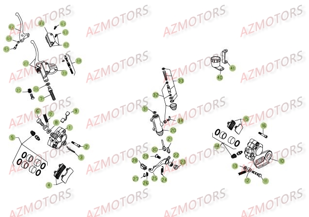 PLAQUETTES PINCES REV-3 ( COUPLE ) BETA pour FREINS de REV-3-125-08
