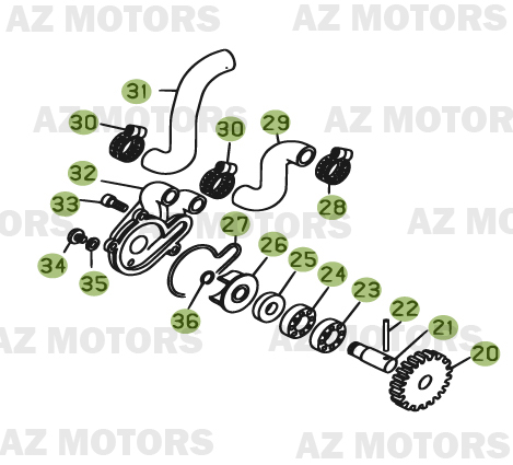 CIRCUIT DE LUBRIFICATION pour REV-3-200-06