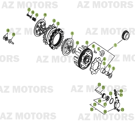 TRANSMISSION PRINCIPALE-EMBRAYAGE pour REV-3-200-06