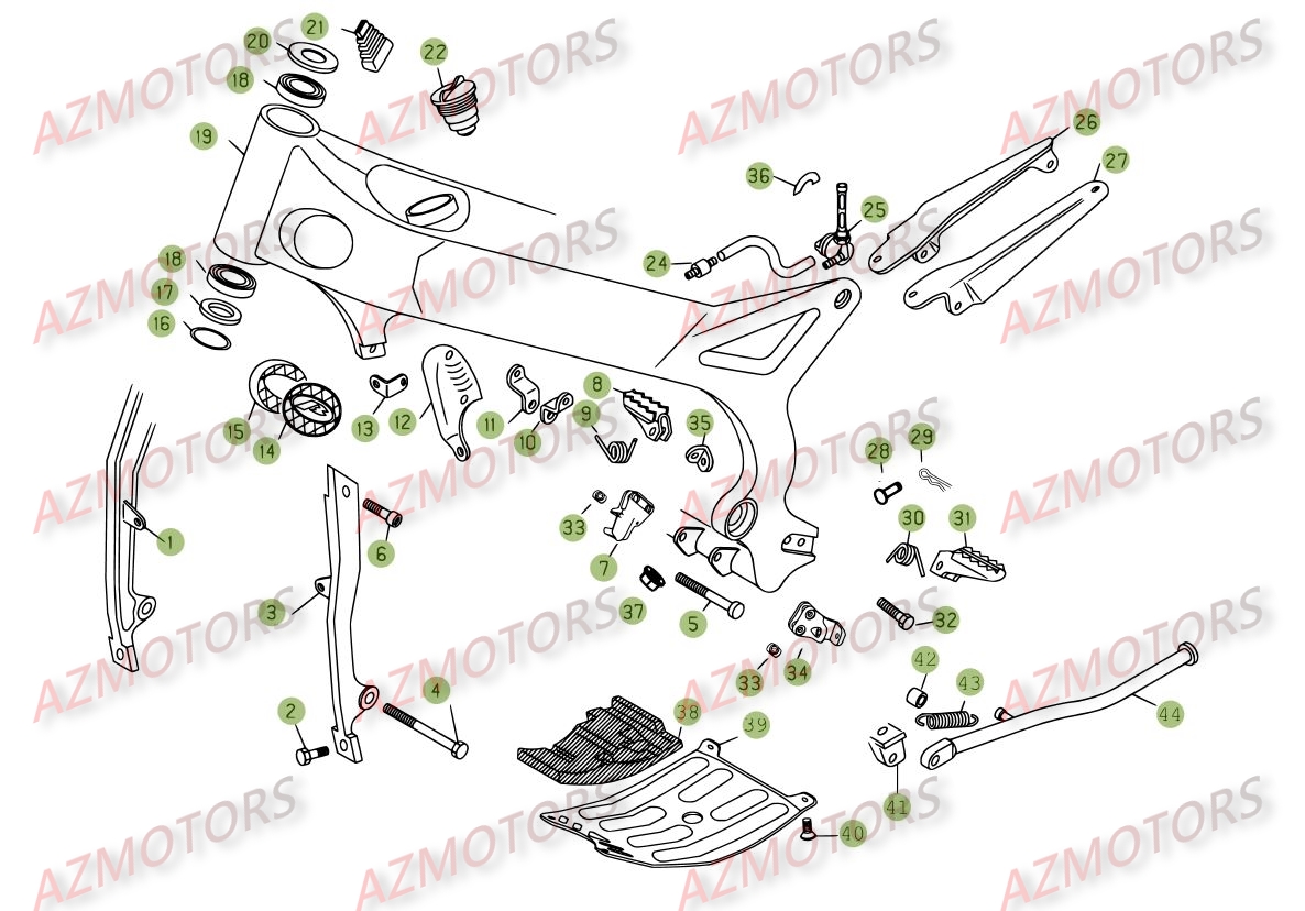 Accessoires Du Chassis BETA Pièces BETA REV-3 200CC - [2008]