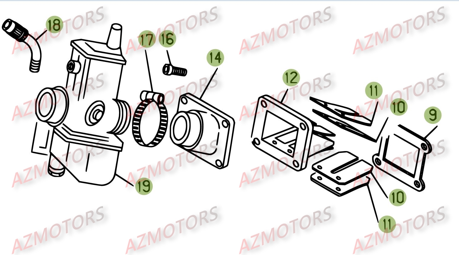 Carburateur BETA Pièces BETA REV-3 200CC - [2008]
