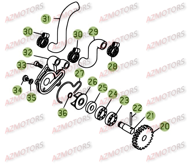 Circuit De Lubrification BETA Pièces BETA REV-3 200CC - [2008]