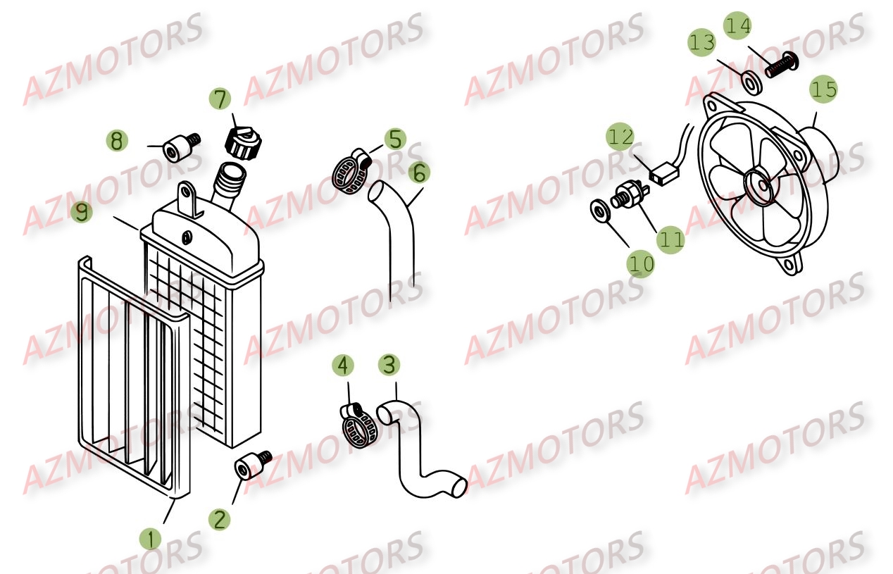 Installation De Refroidissement BETA Pièces BETA REV-3 200CC - [2008]