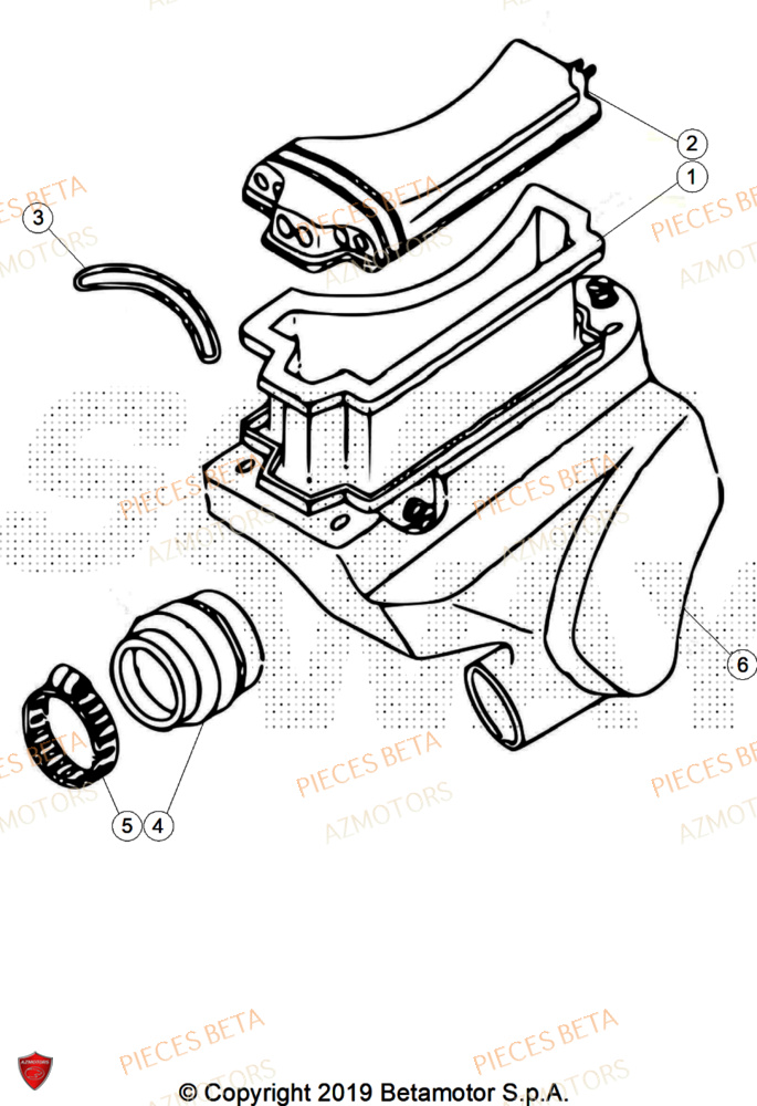 Filtre A Air AZMOTORS Pièces BETA REV 80 - (2025)