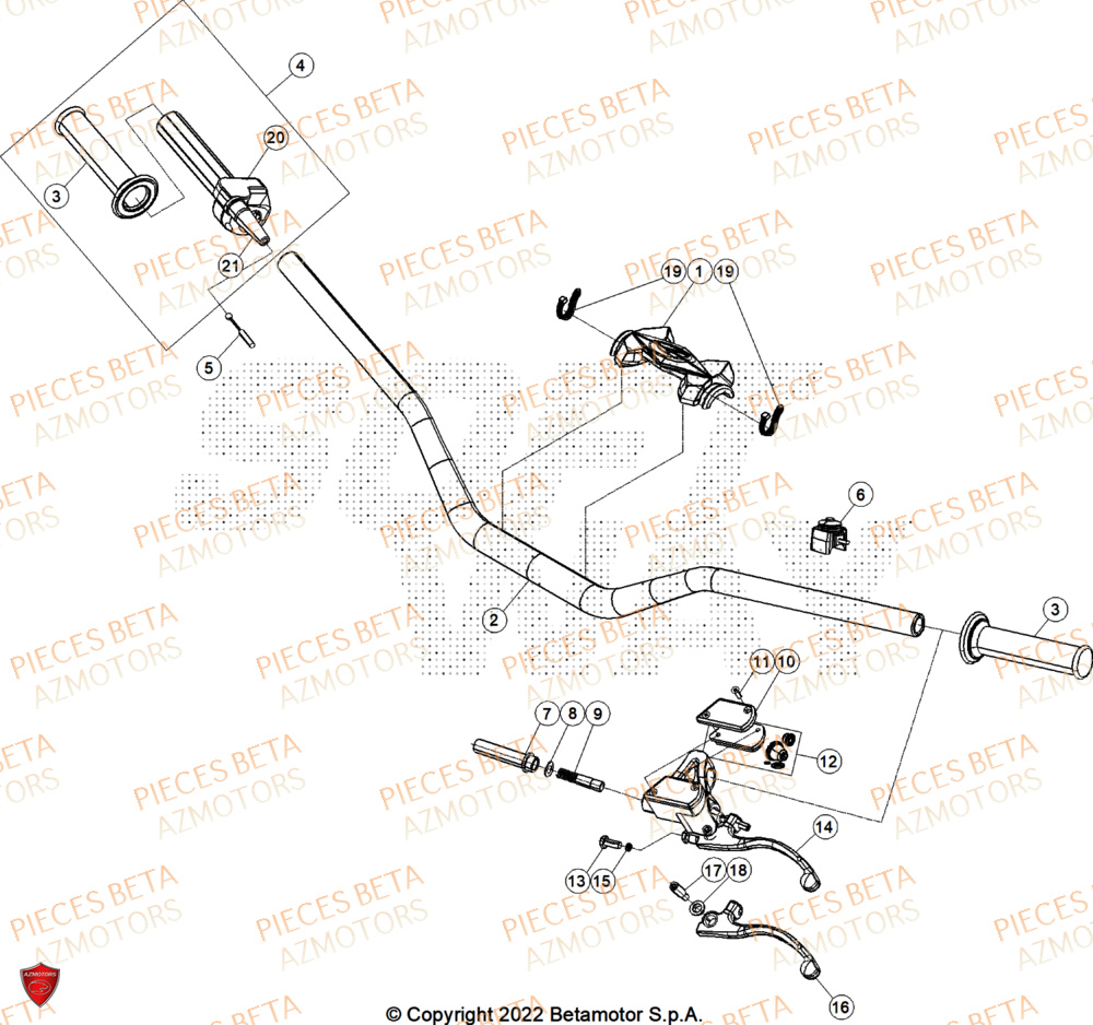 Guidon BETA Pièces BETA REV 80 - (2026)