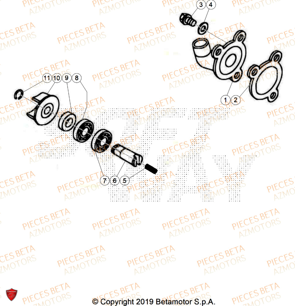 Pompe A Eau BETA Pièces BETA REV 80 - (2026)