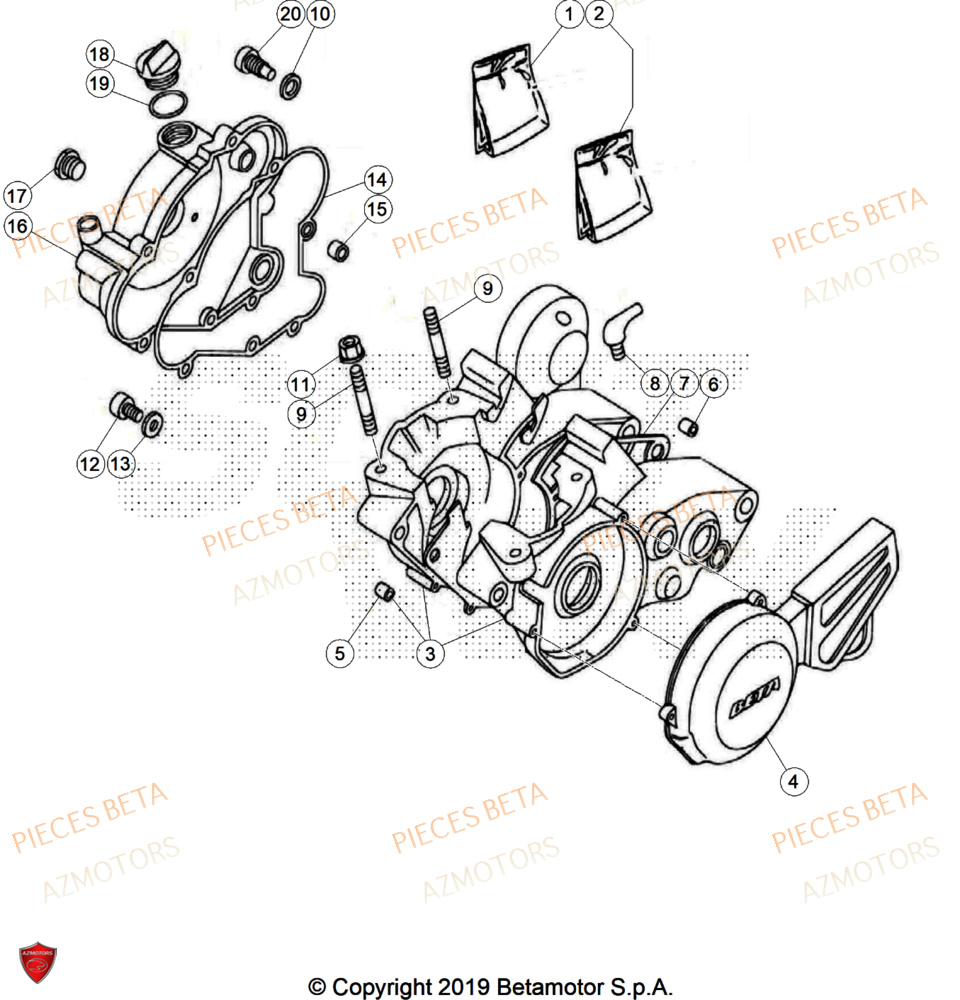 Carter AZMOTORS Pièces BETA REV 80 JUNIOR - (2025)