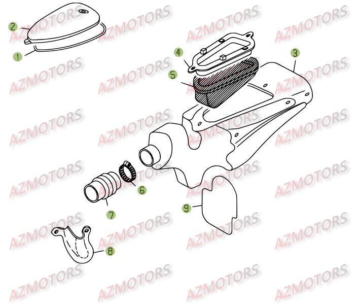 Boitier Du Filtre BETA Pièces BETA REV 3-125cc  - [2005]