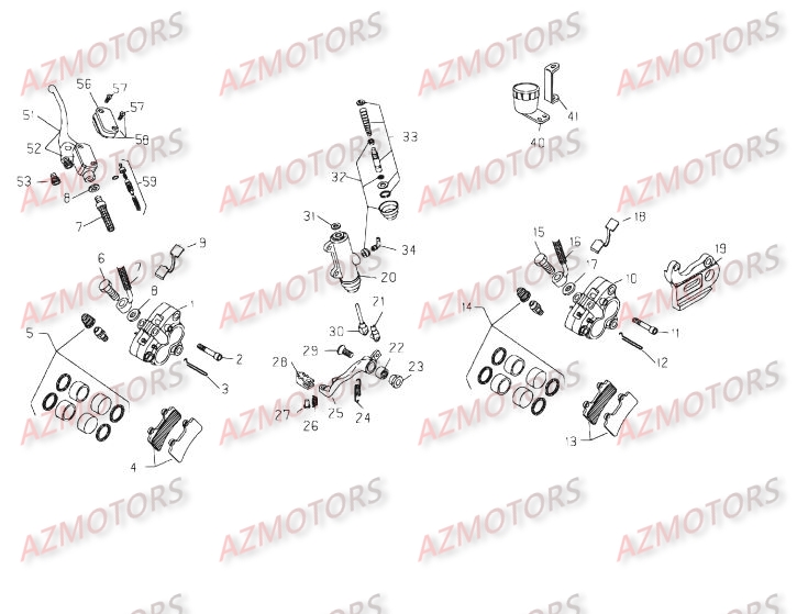 PLAQUETTES PINCES REV-3 ( COUPLE ) BETA pour FREINS de REV3-125-05