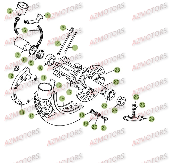 Roue Avant BETA Pièces BETA REV 3-125cc  - [2005]