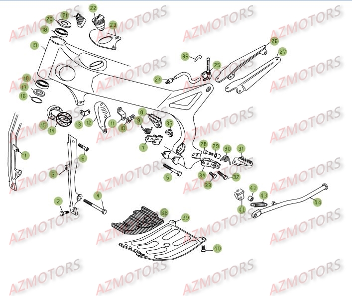 ACCESSOIRES DU CHASSIS BETA Pièces BETA REV 3-200cc - [2005]