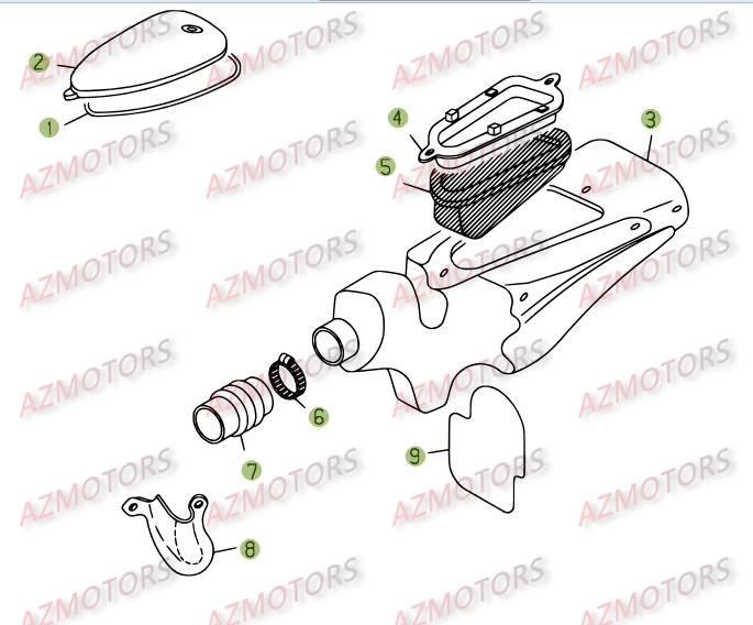 BOITIER DU FILTRE pour REV3-250-05