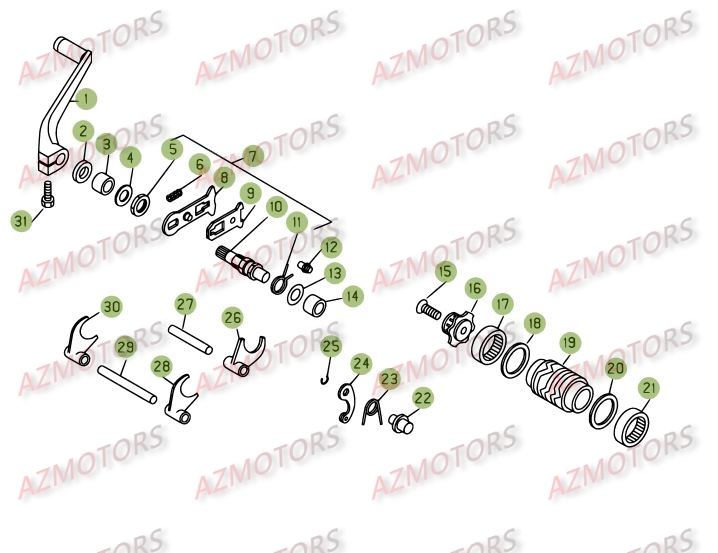 COMMANDE BOITE A VITESSES BETA REV3 250 05