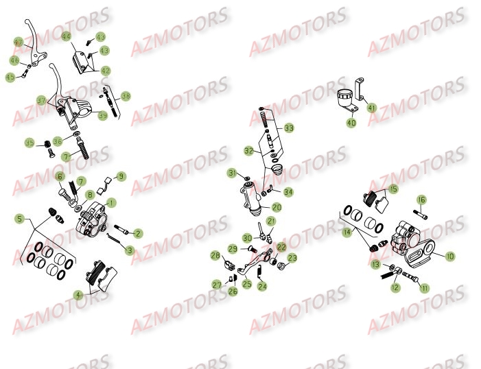 PLAQUETTES PINCES REV-3 ( COUPLE ) BETA pour FREINS de REV3-250-05