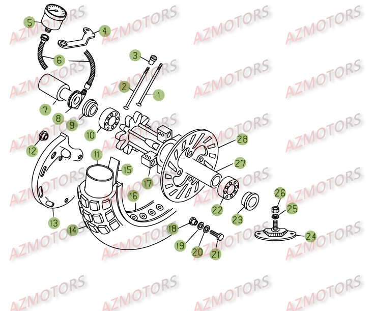 Roue Avant BETA Pièces BETA REV 3-250cc  - [2005]