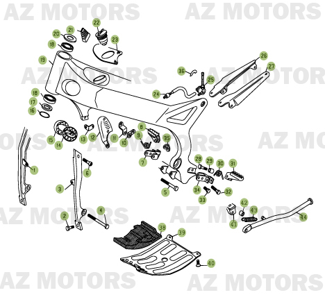 Accessoires Chassis BETA Pièces BETA REV 3-250cc  - [2006]