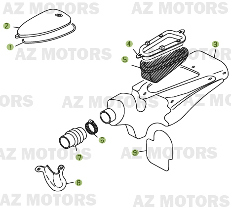 Boitier De Filtre BETA Pièces BETA REV 3-250cc  - [2006]