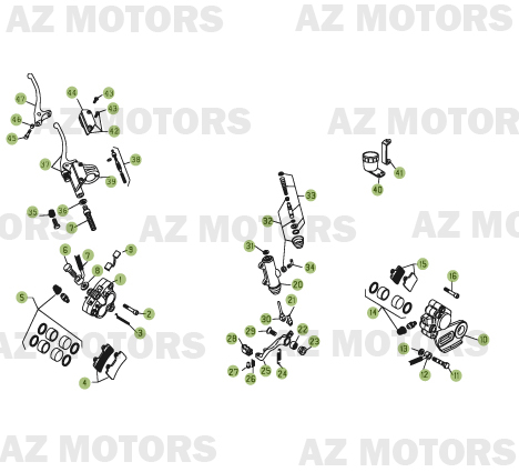 PLAQUETTES PINCES REV-3 ( COUPLE ) BETA pour FREINS de REV3-250-06