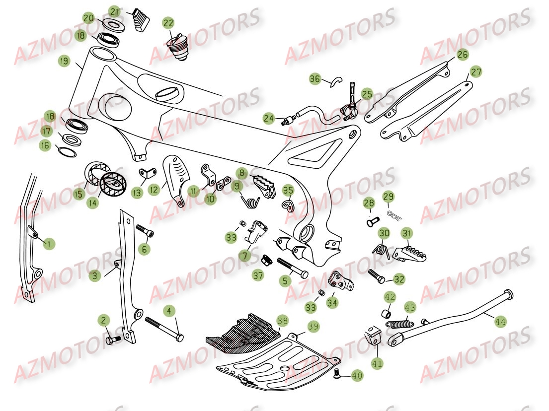 Accessoires Du Chassis BETA Pièces BETA REV 3-250cc  - [2008]