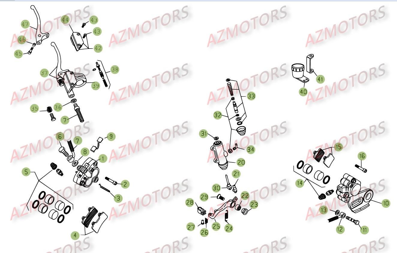 PLAQUETTES PINCES REV-3 ( COUPLE ) BETA pour FREINS de REV3-250-08