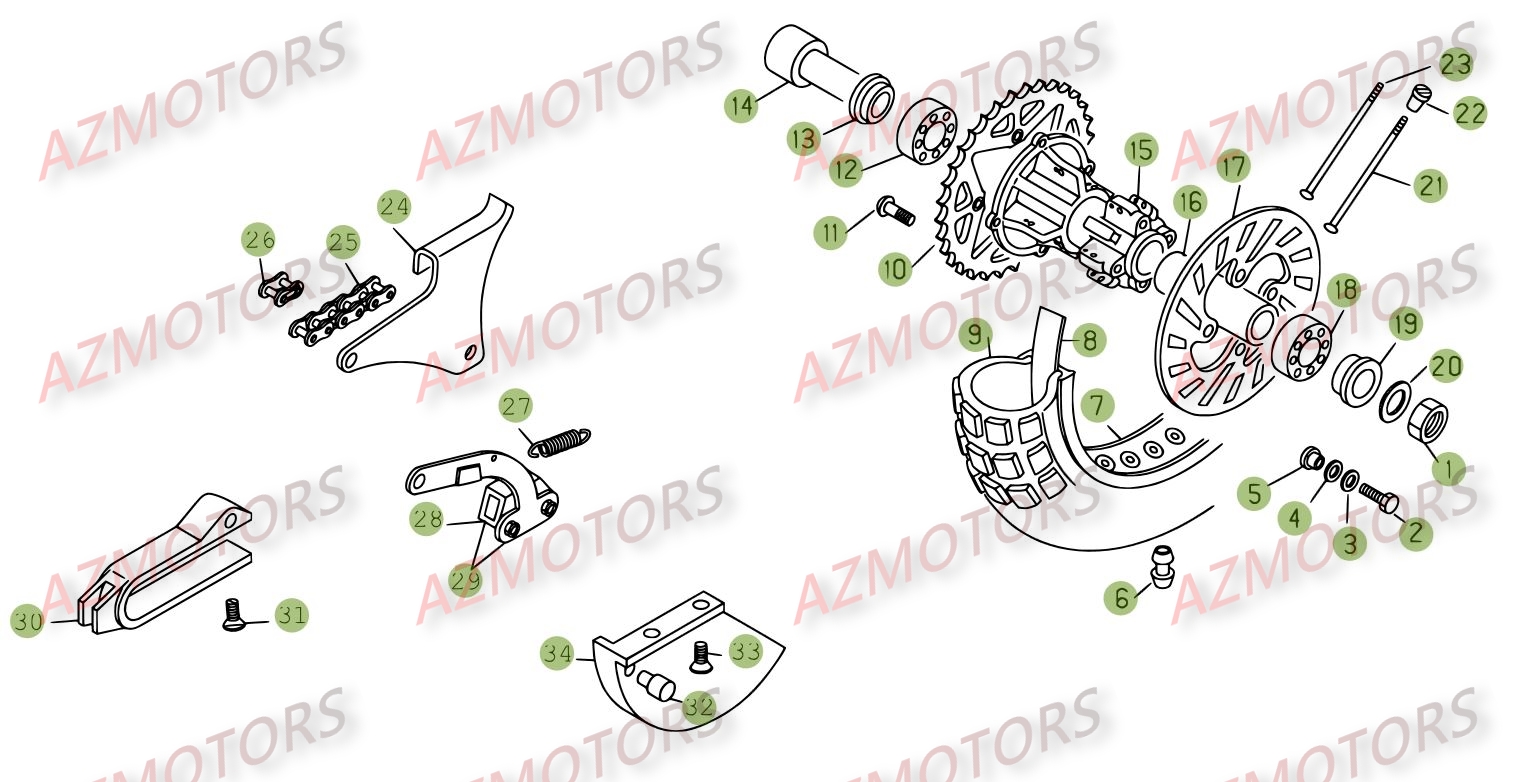 ROUE ARRIERE BETA REV3 250 08