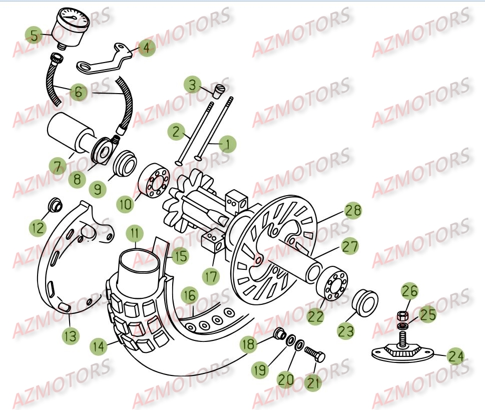 Roue Avant BETA Pièces BETA REV 3-250cc  - [2008]