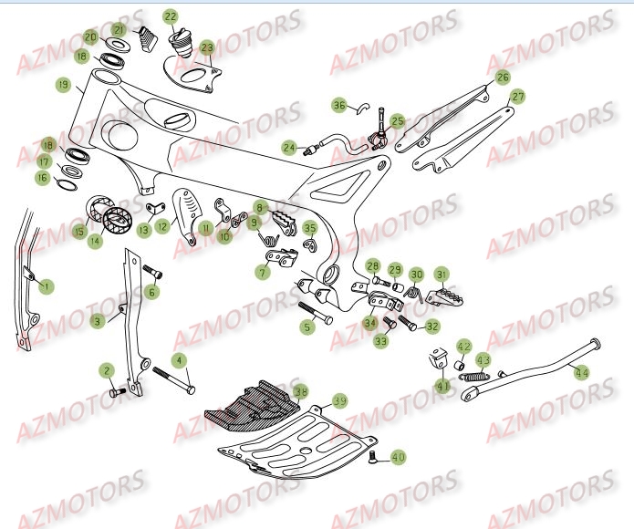 ACCESSOIRES DU CHASSIS BETA Pièces BETA REV 3-270cc - [2005]