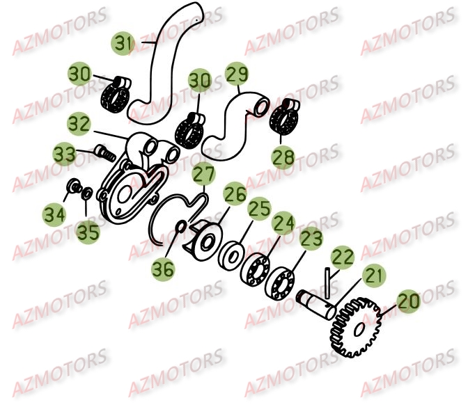 CIRCUIT DE LUBRIFICATION pour REV3-270-05